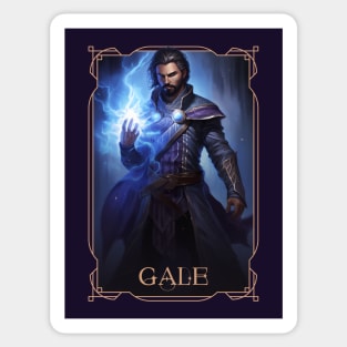 Gale, the Legendary Wizard of Waterdeep. Baldur's Gate 3 inspired funart Sticker
